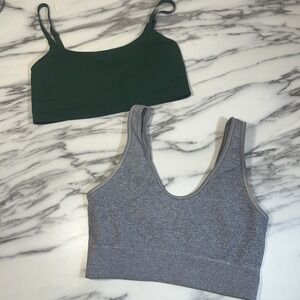 Offline by Aerie Women's Sports Bras Lot Of 2 Sz M Ribbed Lightweight Bralette